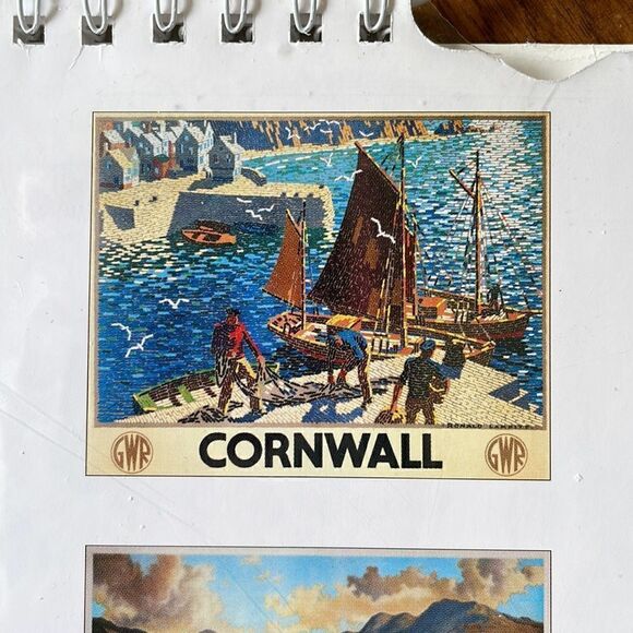 🇬🇧NWT British vintage railway posters calendar collectible - Picture 5 of 15